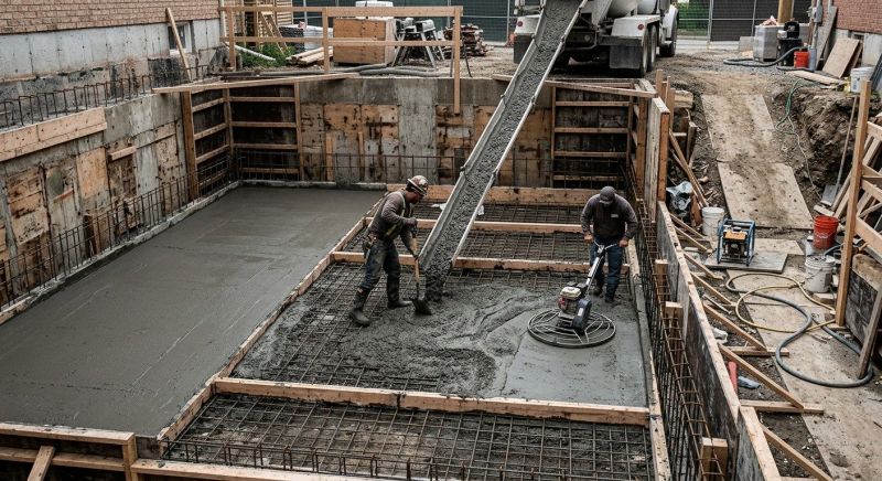 Basement Concrete Installation in Auburn, GA
