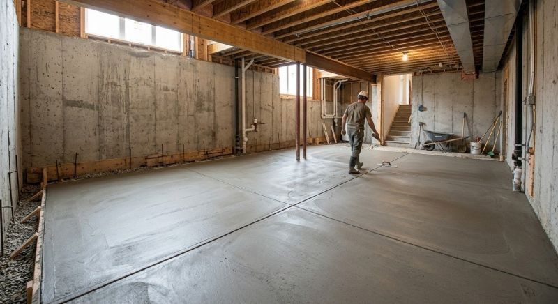 Basement Concrete Installation in Rockdale County, GA