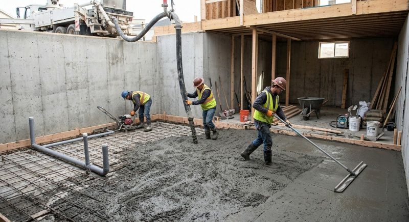 Basement Concrete Installation in Suwanee, GA