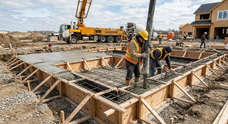 Foundation Wall Pouring in Monroe, GA