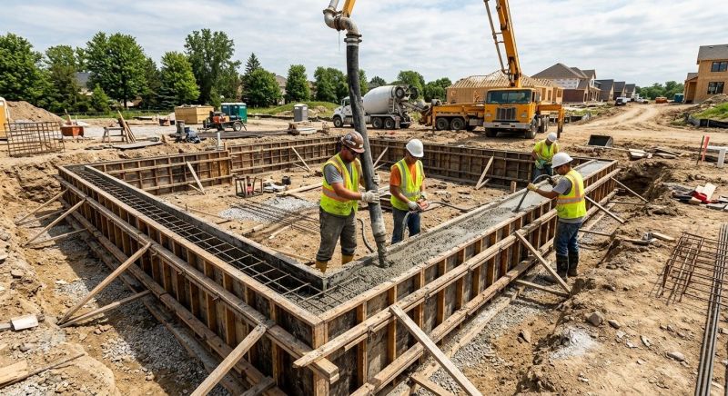Foundation Wall Pouring in Norcross, GA